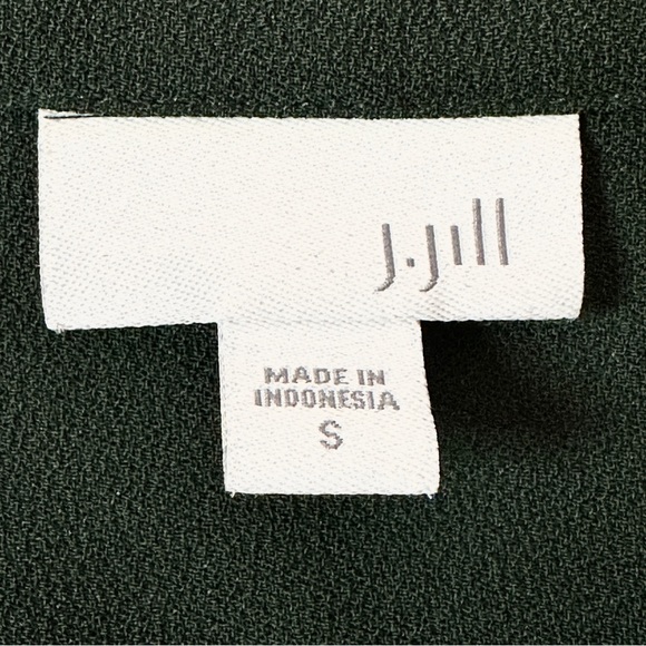 J Jill Pine Green Crepe Blouse S - Picture 3 of 7
